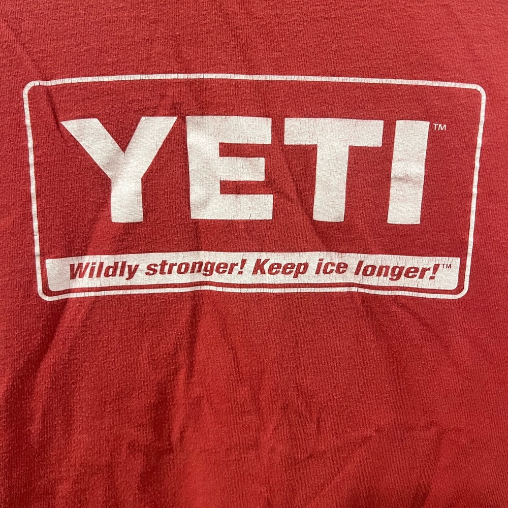YETI Crimson Tee with White Logo